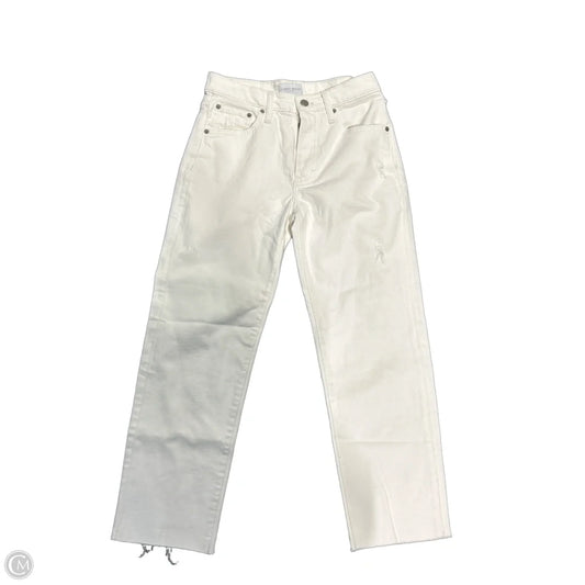 Jeans Cropped By Lucky Brand In Cream, Size: 0