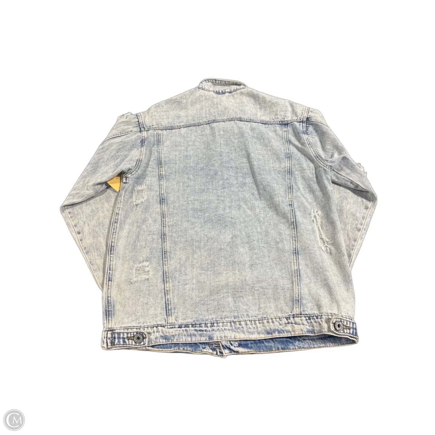 Jacket Denim By Umgee In Blue & White, Size: M
