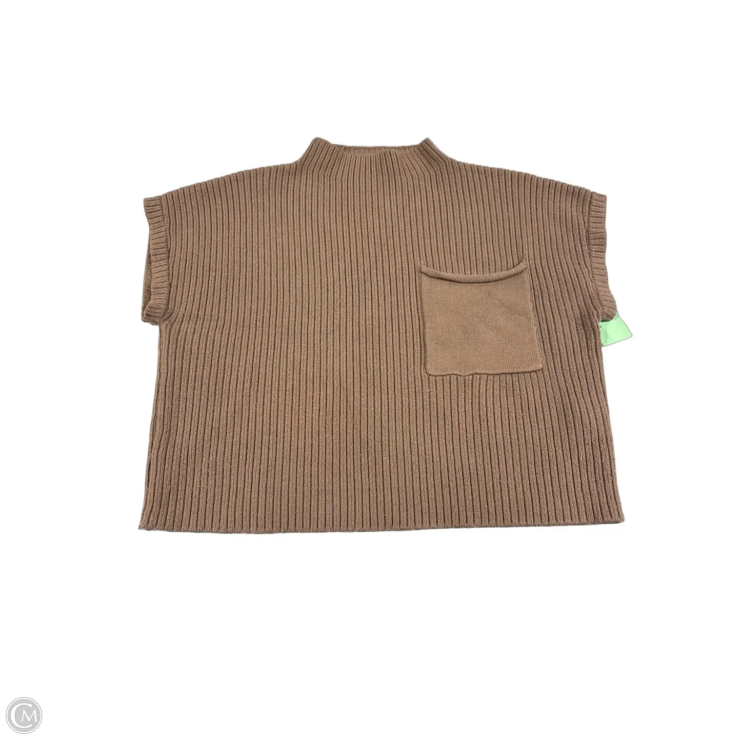 Sweater Short Sleeve By Urban Daizy In Brown, Size: M