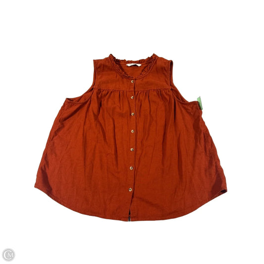 Tank Top By Sonoma In Orange, Size: Xxl