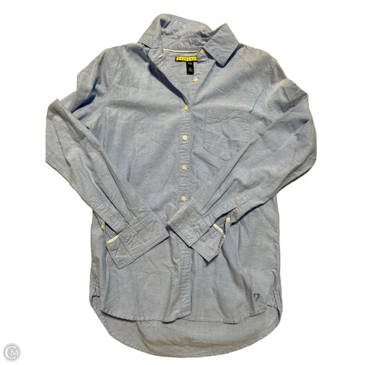 Top Long Sleeve By Cmf In Blue, Size: S