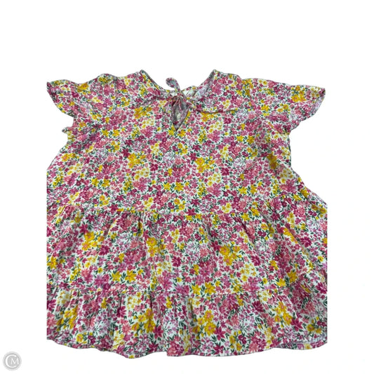Top Short Sleeve By Terra & Sky In Floral Print, Size: 1x