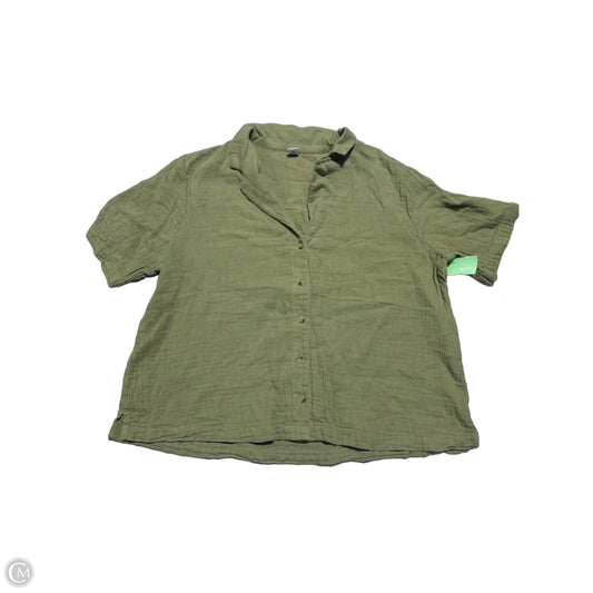 Top Short Sleeve By Old Navy In Green, Size: M