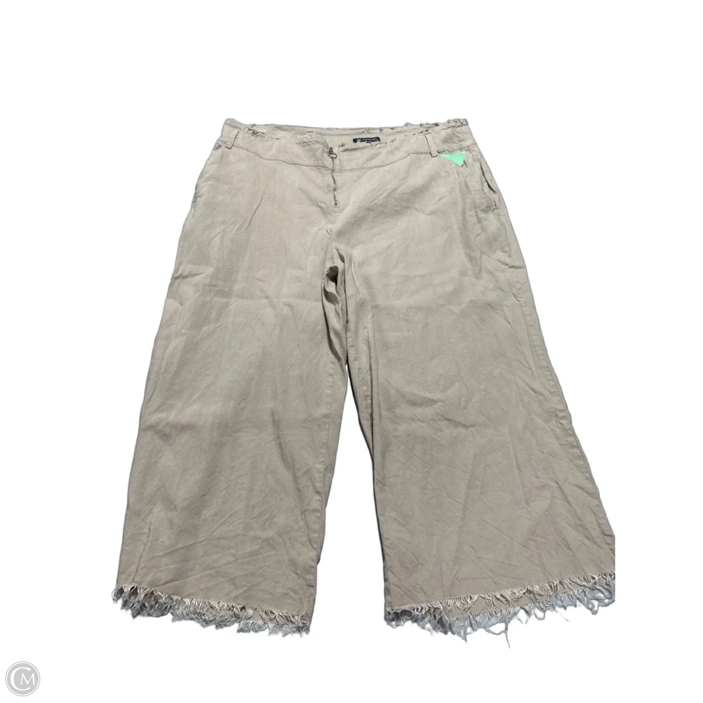 Pants Linen By Inc In Tan, Size: 20