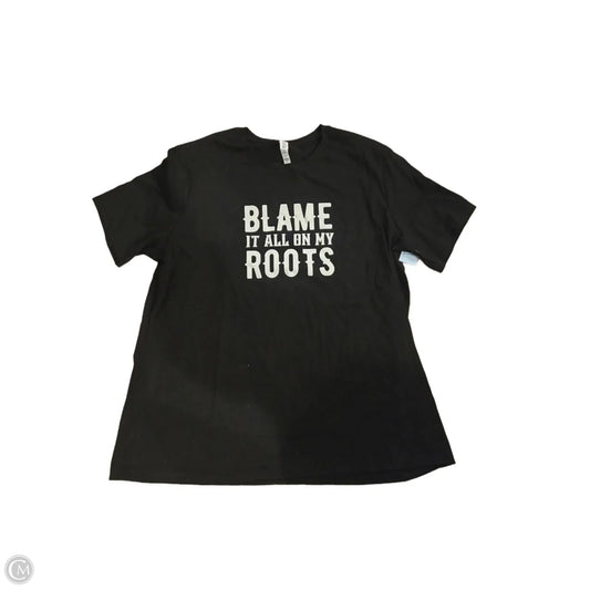 Top Short Sleeve Basic By Bella + Canvas In Black, Size: Xl