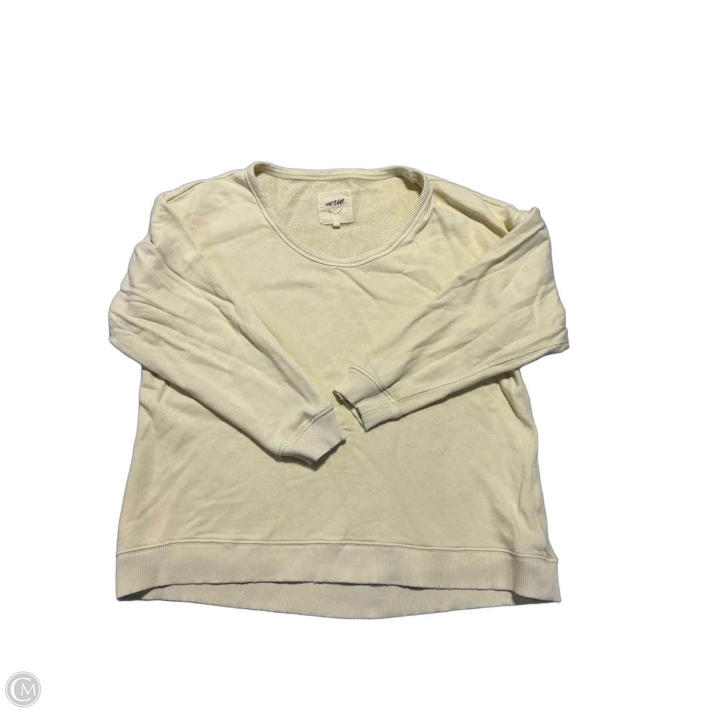 Top Long Sleeve By Aerie In Yellow, Size: S