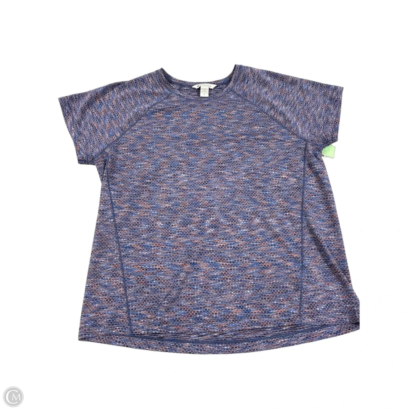 Athletic Top Short Sleeve By Athleta In Blue, Size: M