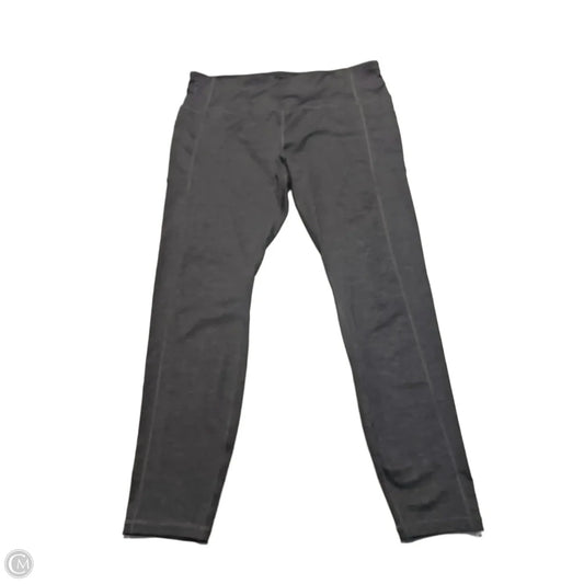 Athletic Leggings By Avia In Grey, Size: Xxl