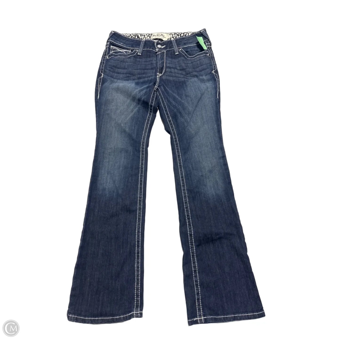 Jeans Boot Cut By Ariat In Blue Denim, Size: 12