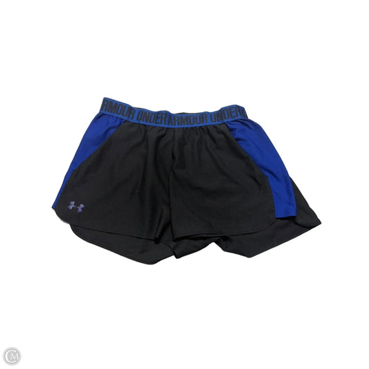 Athletic Shorts By Under Armour In Black & Blue, Size: Xl
