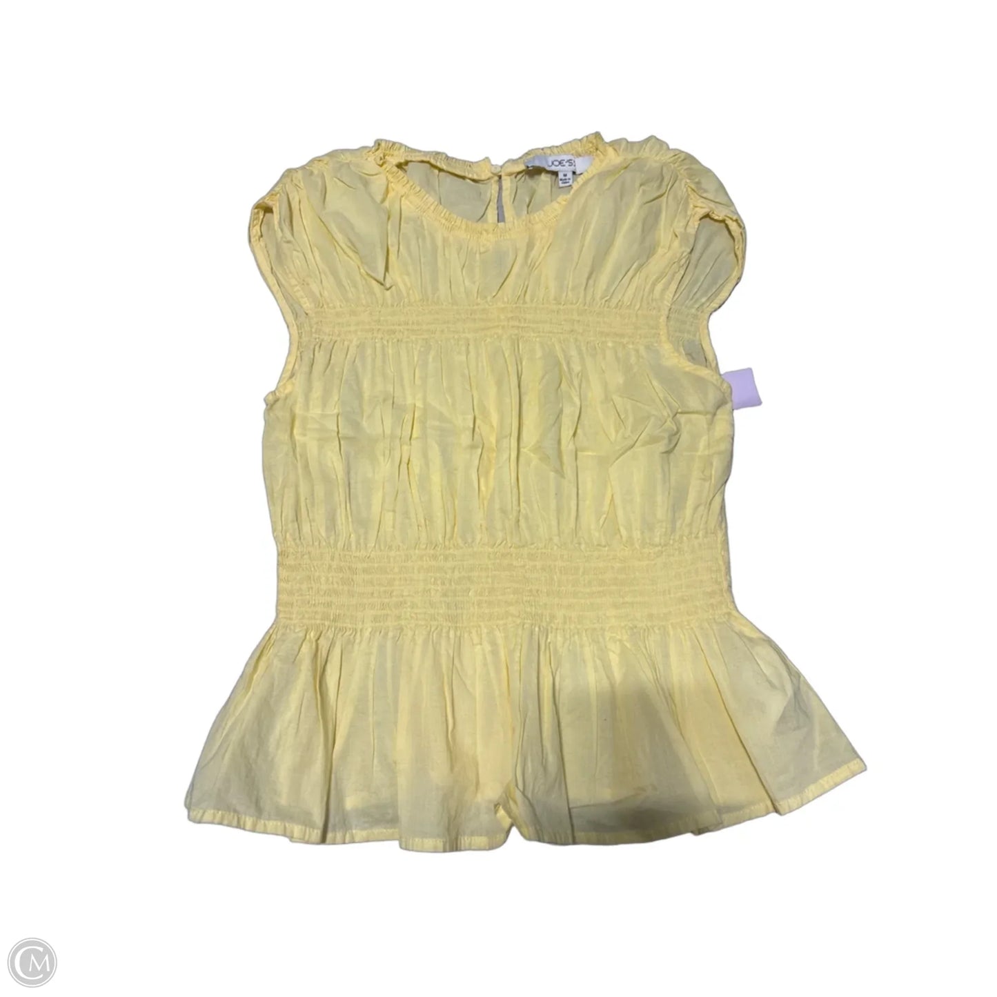 Top Short Sleeve By Joes Jeans In Yellow, Size: M