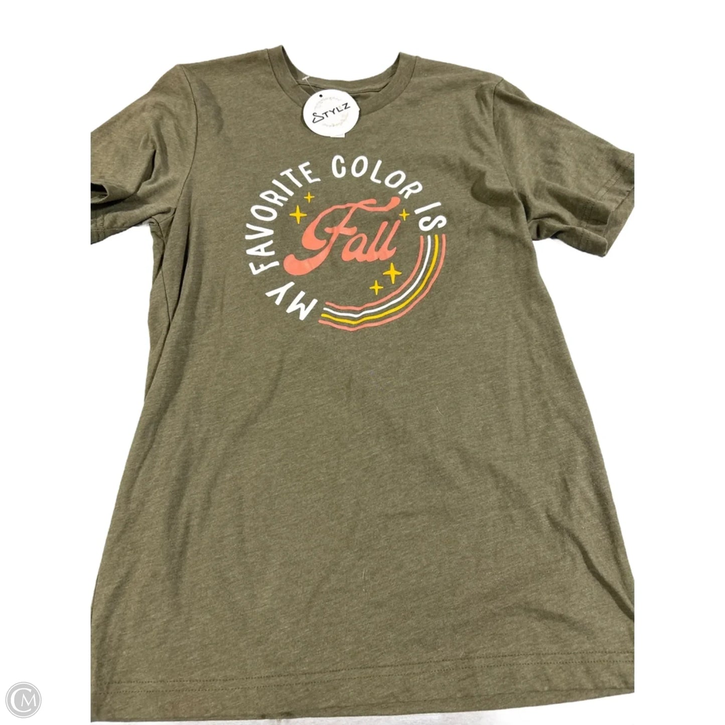 Top Short Sleeve Basic By Bella + Canvas In Green, Size: S