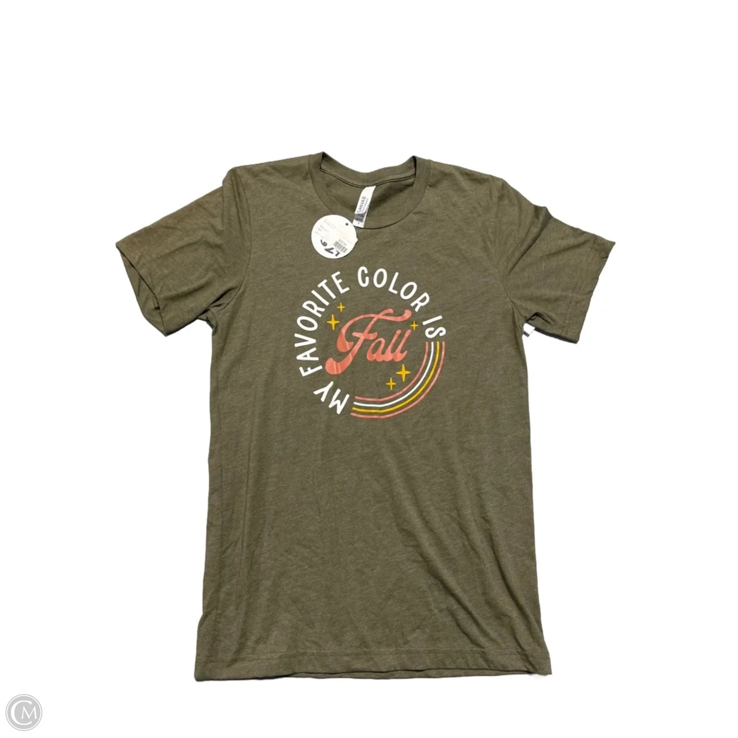 Top Short Sleeve Basic By Bella + Canvas In Green, Size: S