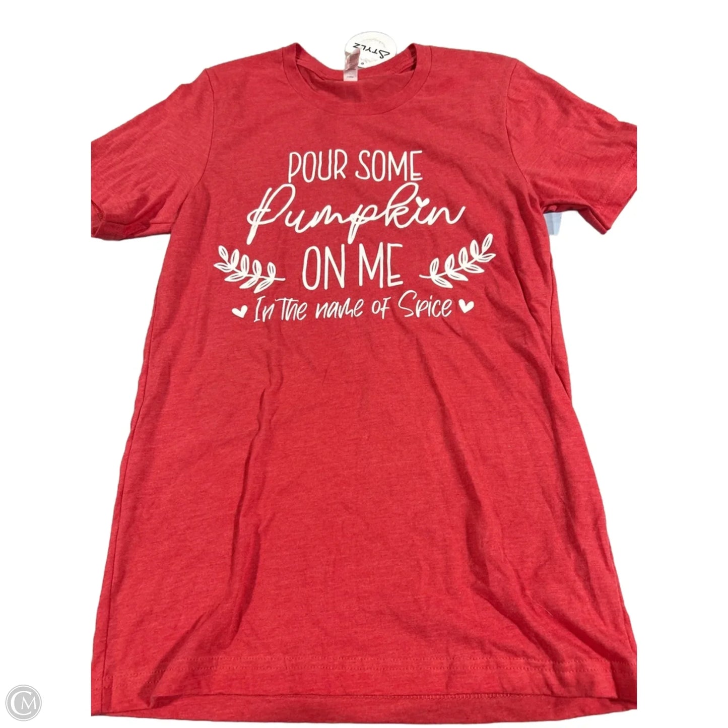 Top Short Sleeve Basic By Bella + Canvas In Red, Size: S