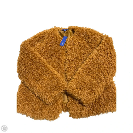 Coat Faux Fur & Sherpa By Apt 9 In Tan, Size: M
