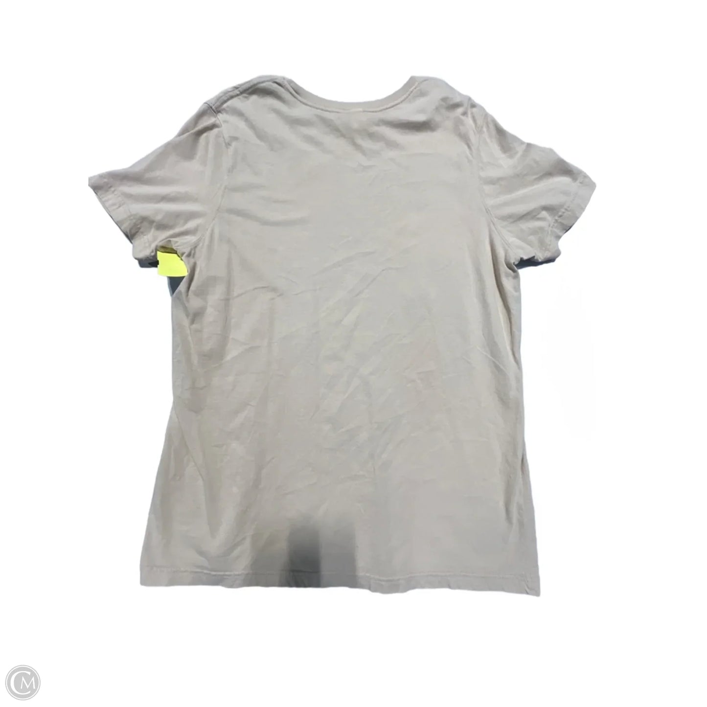 Top Short Sleeve Basic By Cmc In Tan, Size: L