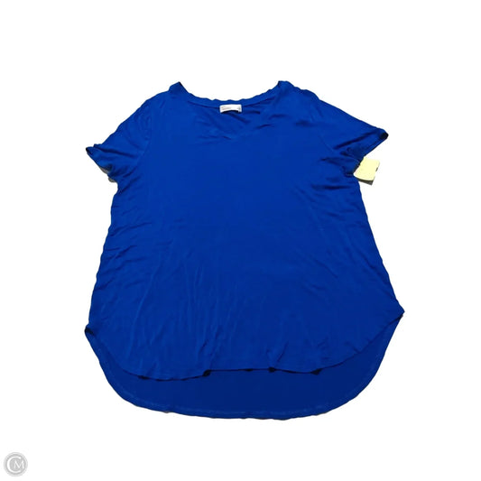 Top Short Sleeve Basic By 89th And Madison In Blue, Size: M
