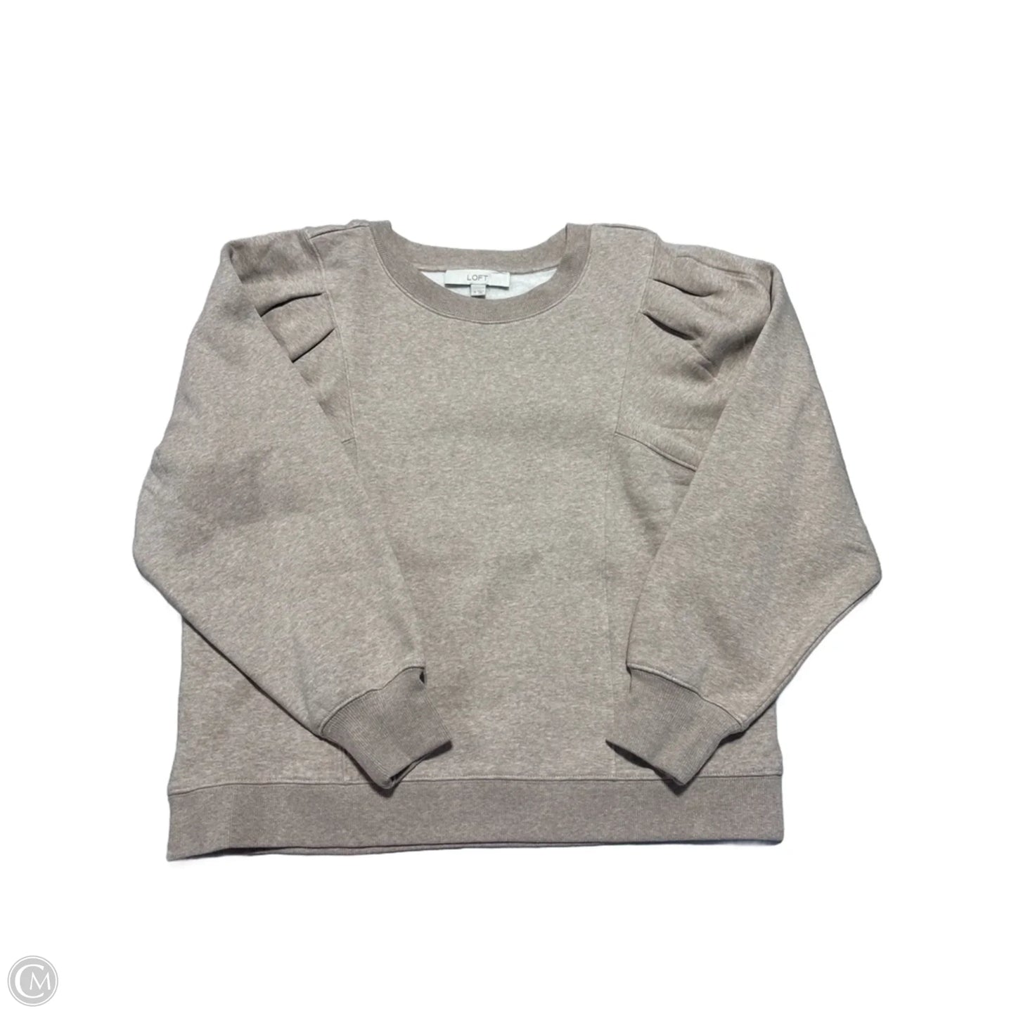 Top Long Sleeve By Loft In Tan, Size: M