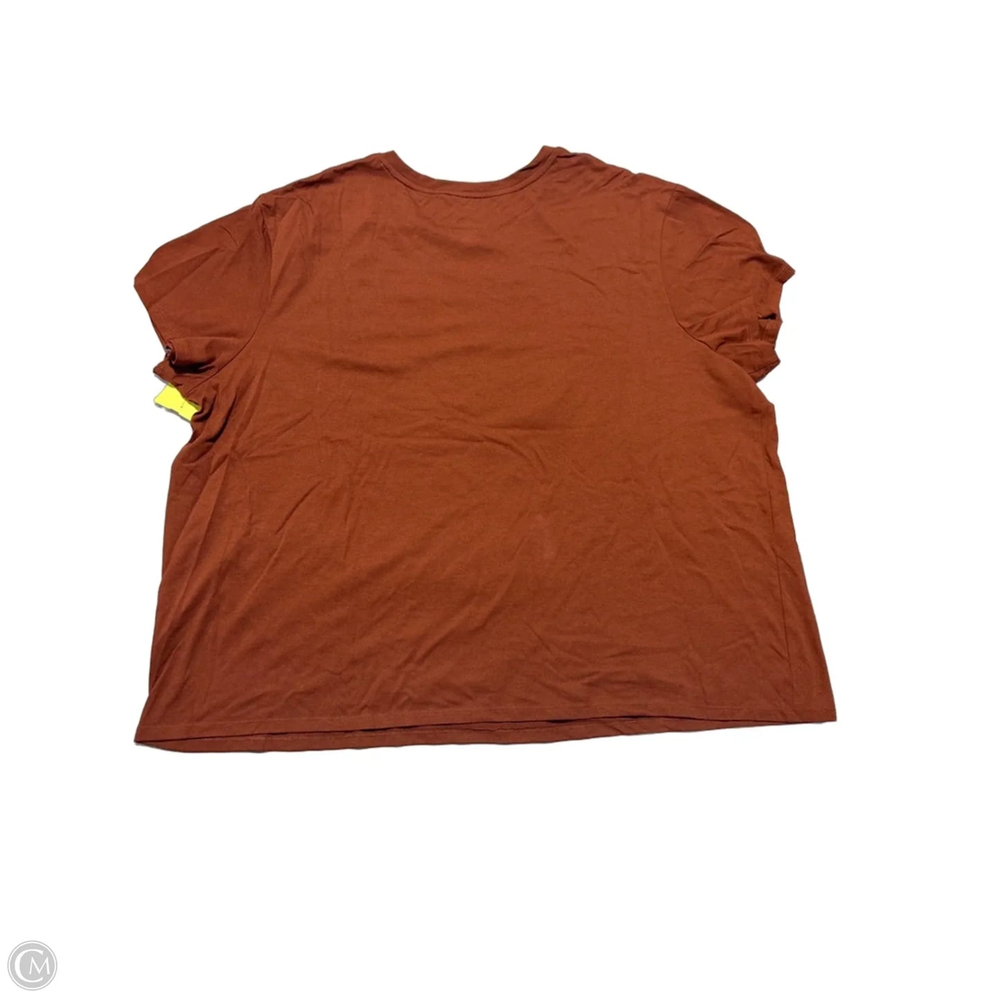Top Short Sleeve Basic By Sonoma In Brown, Size: 3x