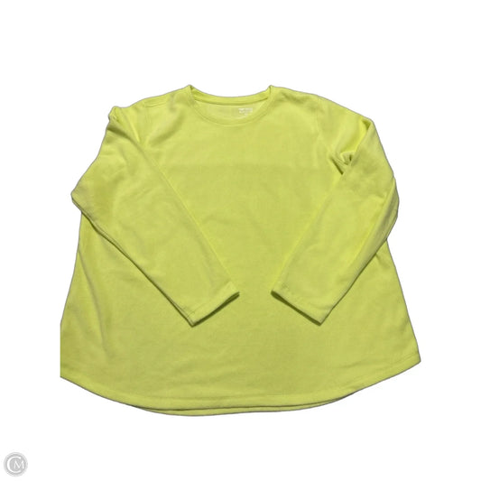 Top Long Sleeve By Tek Gear In Yellow, Size: 3x