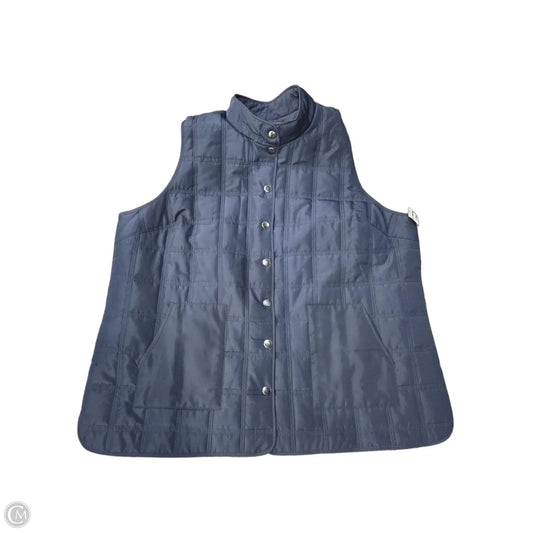 Vest Puffer & Quilted By Cj Banks In Navy, Size: 3x