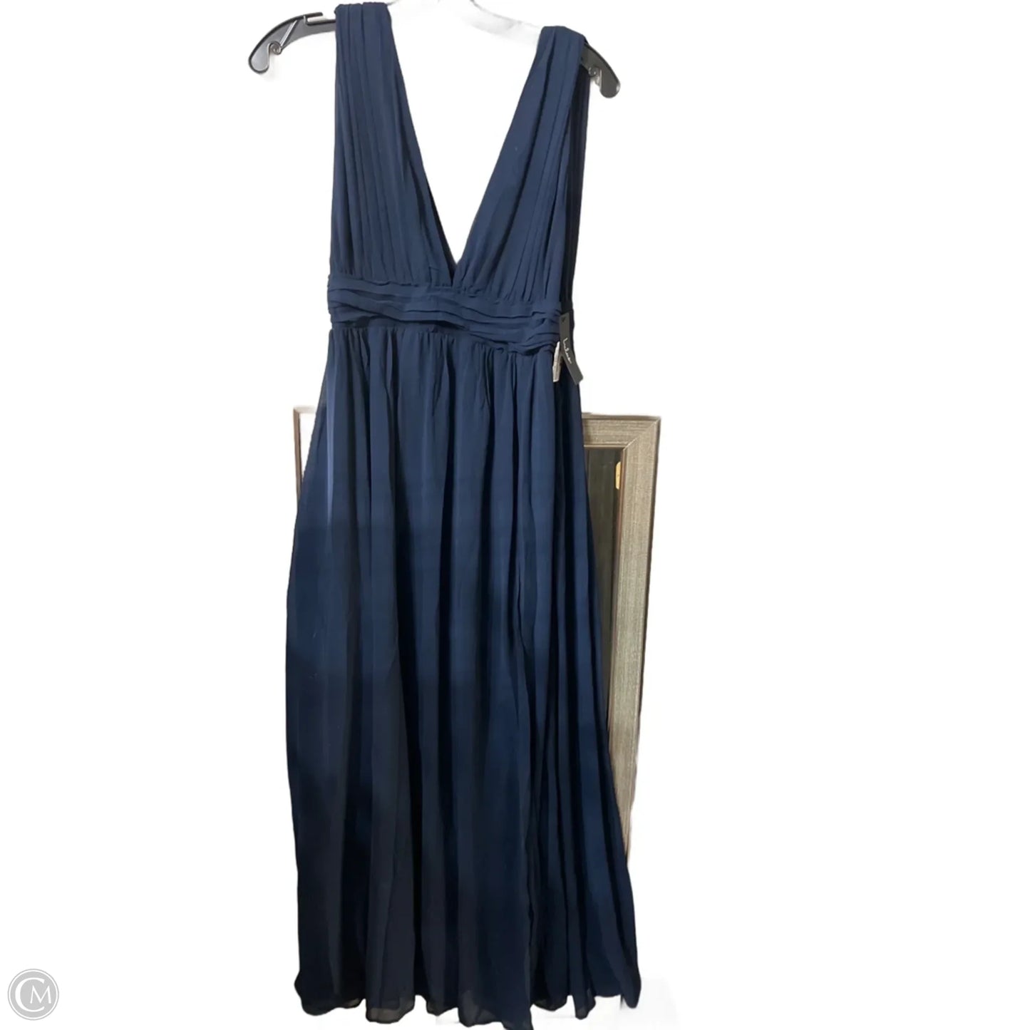 Dress Party Long By Lulus In Navy, Size: L