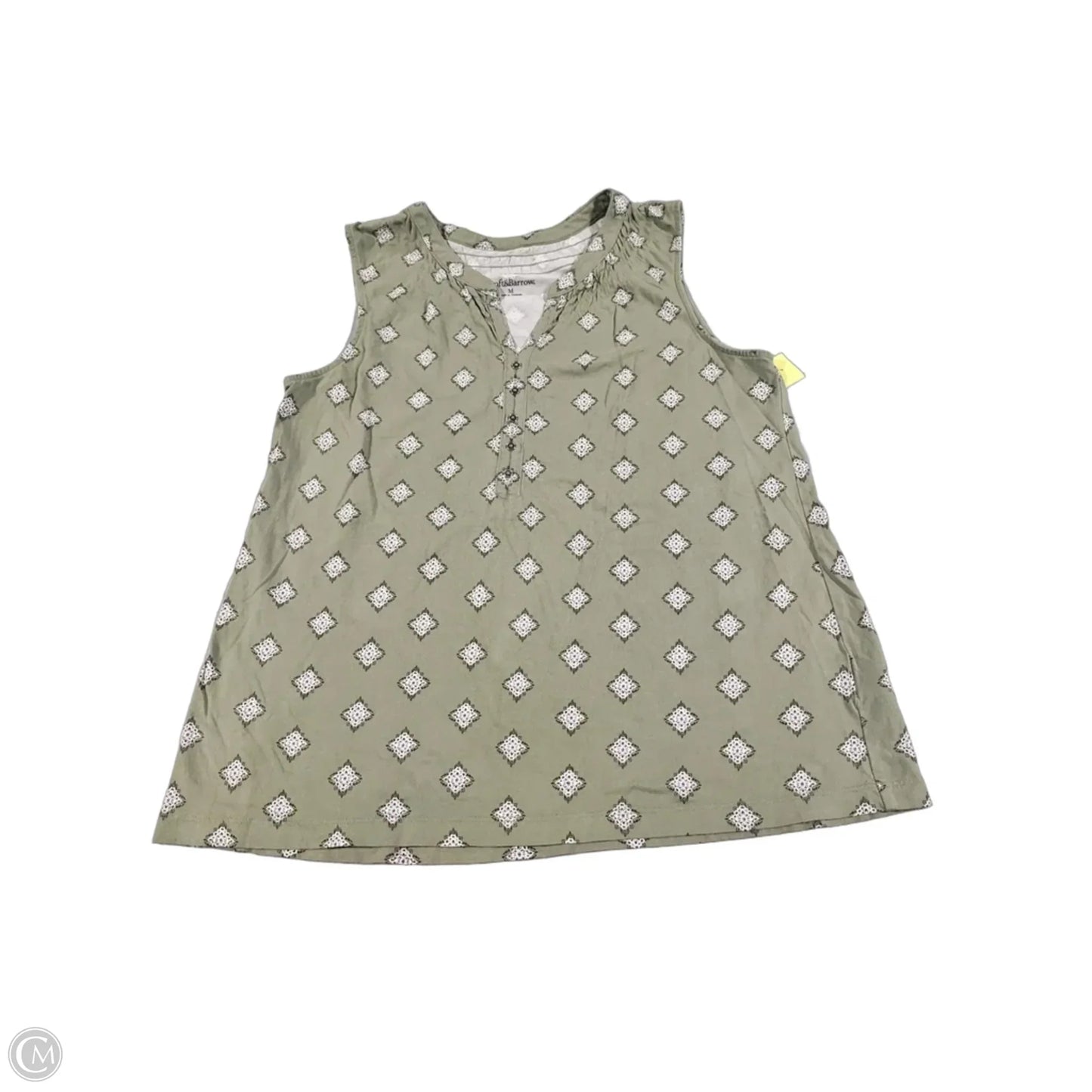 Tank Top By Croft And Barrow In Green, Size: M