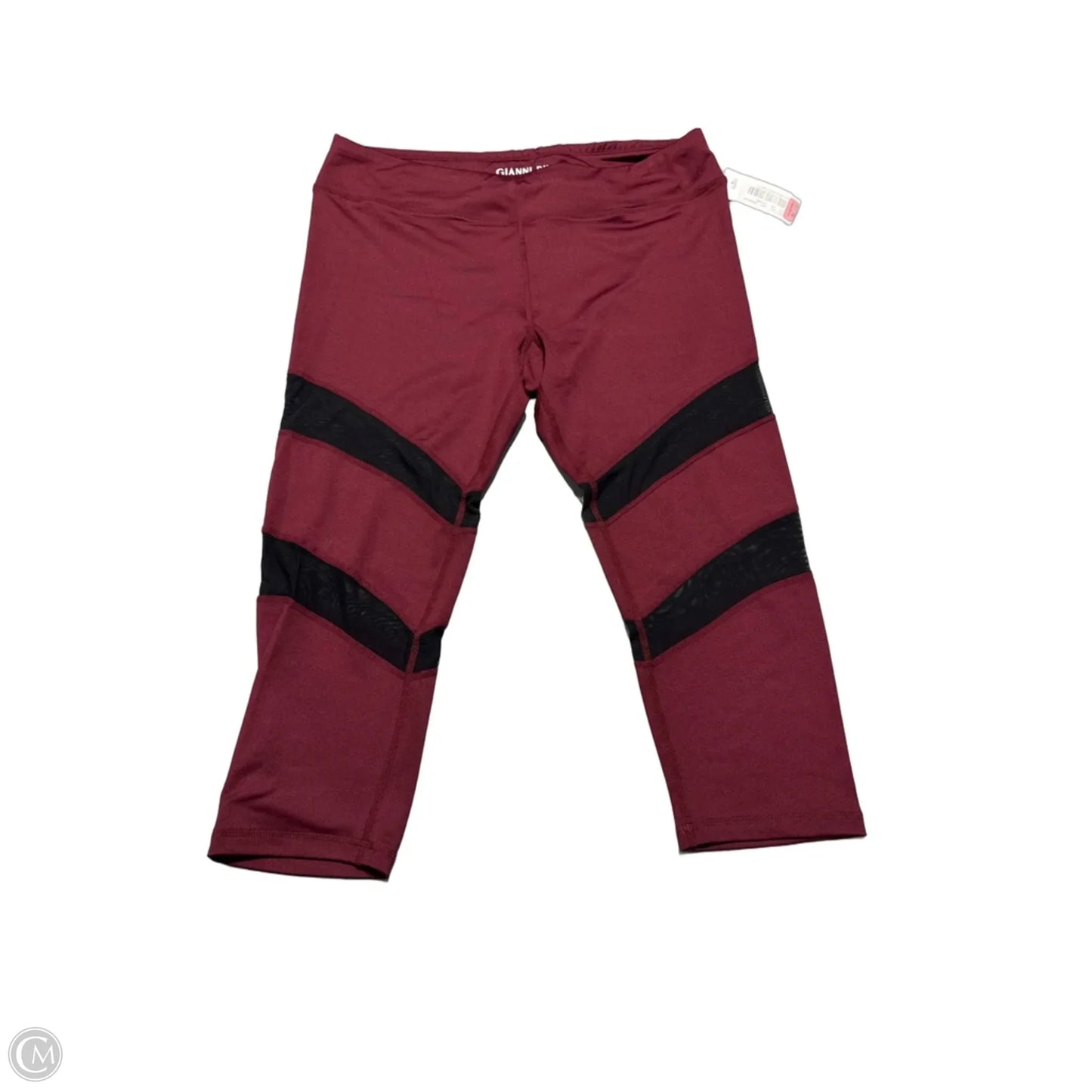 Athletic Leggings By Gianni Bini In Maroon, Size: L