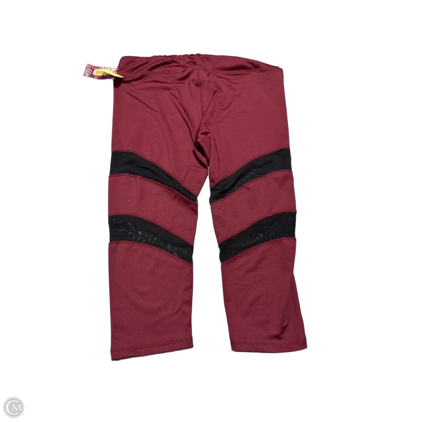 Athletic Leggings By Gianni Bini In Maroon, Size: L