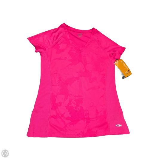 Athletic Top Short Sleeve By Champion In Pink, Size: Xs