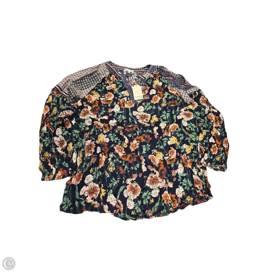 Blouse Long Sleeve By Jodifl In Floral Print, Size: S