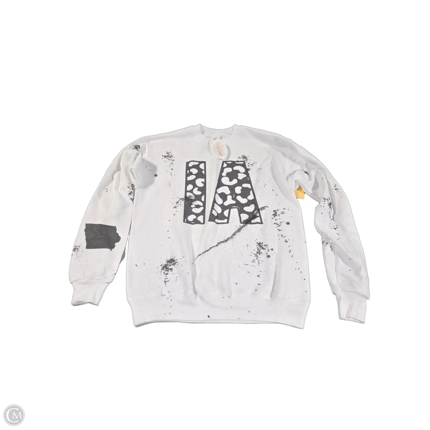 Sweatshirt Crewneck By Cmc In Black & White, Size: S