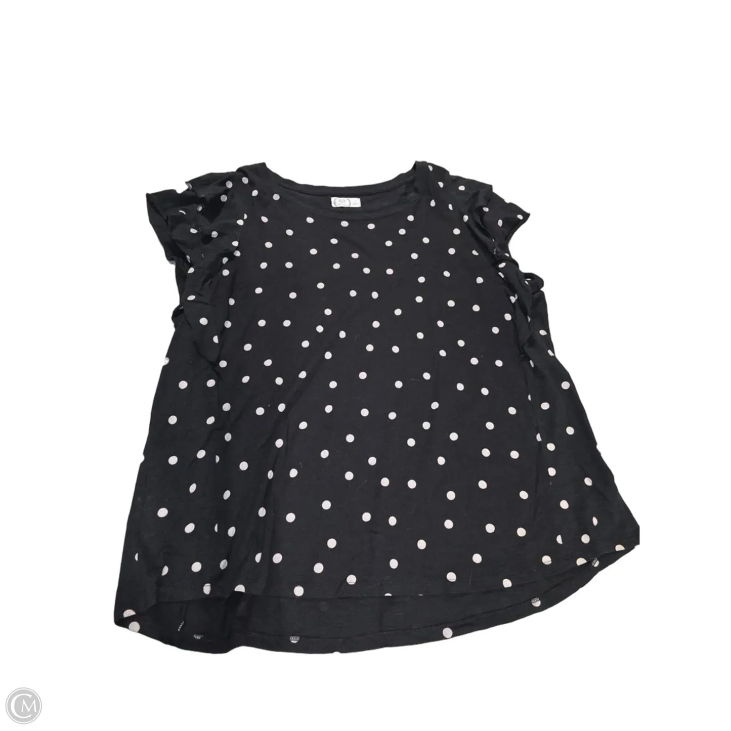 Top Short Sleeve By Maurices In Polkadot Pattern, Size: 1x