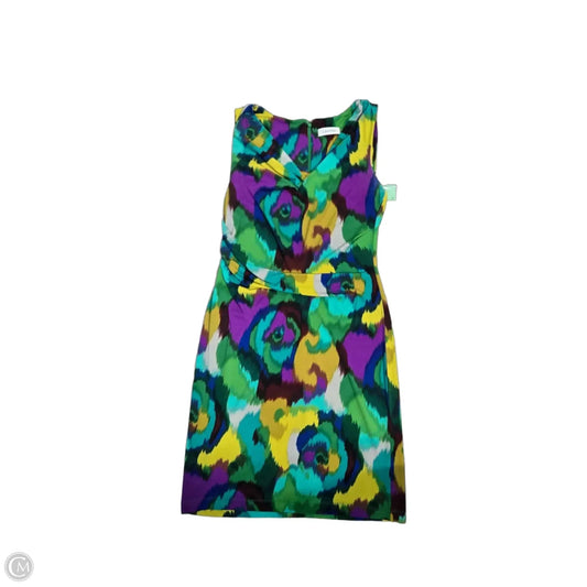 Dress Casual Short By Calvin Klein In Multi-colored, Size: 4