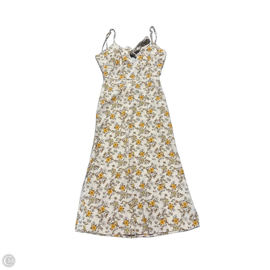 Dress Casual Midi By Forever 21 In Floral Print, Size: S