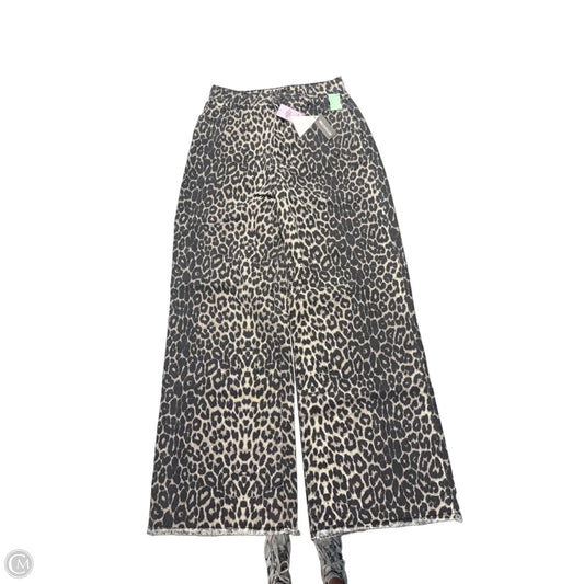 Jeans Wide Leg By Pretty Little Thing In Animal Print, Size: 10