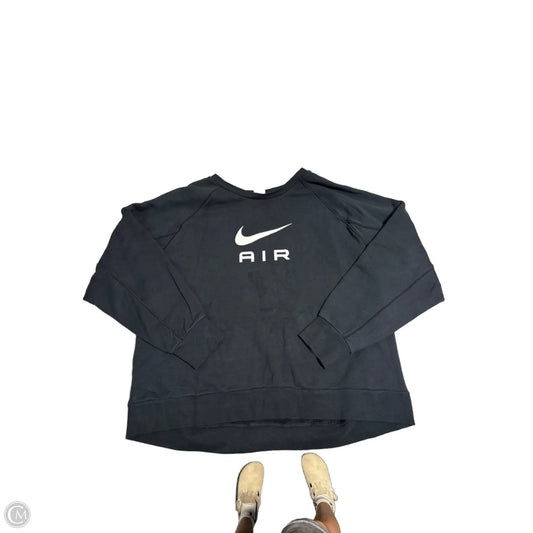 Athletic Sweatshirt Crewneck By Nike In Black & White, Size: 4x