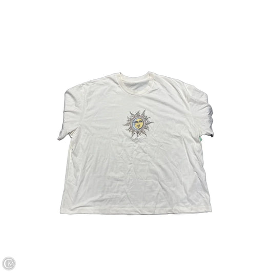 Top Short Sleeve Basic By Cmc In Cream, Size: 2x