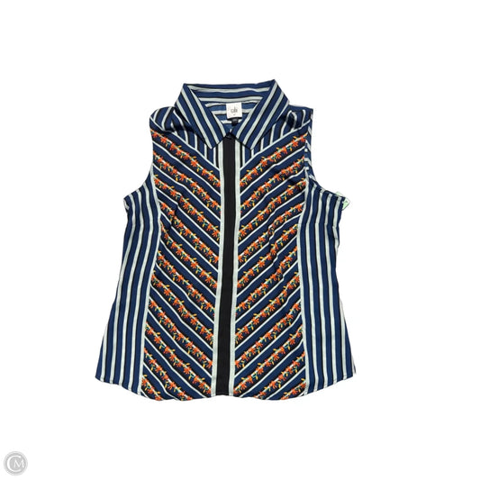 Tank Top By Cabi In Blue & Orange, Size: M