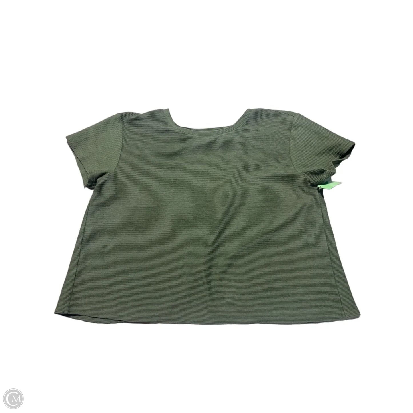 Top Short Sleeve By Loft In Green, Size: Xl