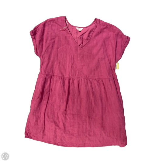 Dress Casual Short By Terra & Sky In Purple, Size: 1x