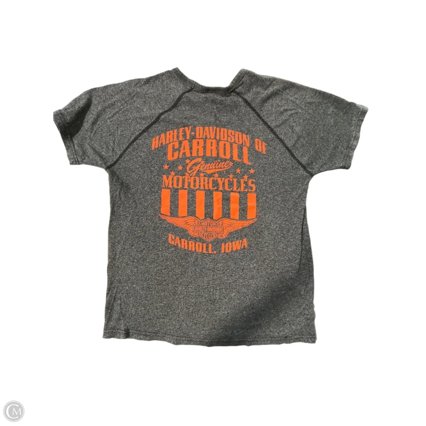 Top Short Sleeve By Harley Davidson In Grey, Size: M