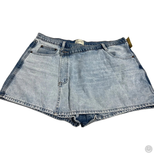 Skort By Universal Thread In Blue Denim, Size: 16