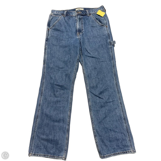 Jeans Straight By Lucky Brand In Blue Denim, Size: 10