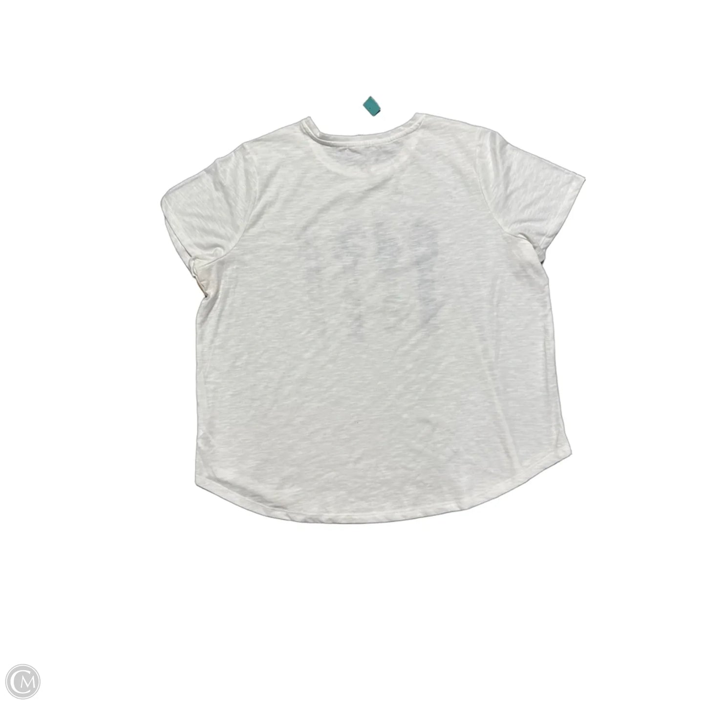Top Short Sleeve By Maurices In White, Size: 2x