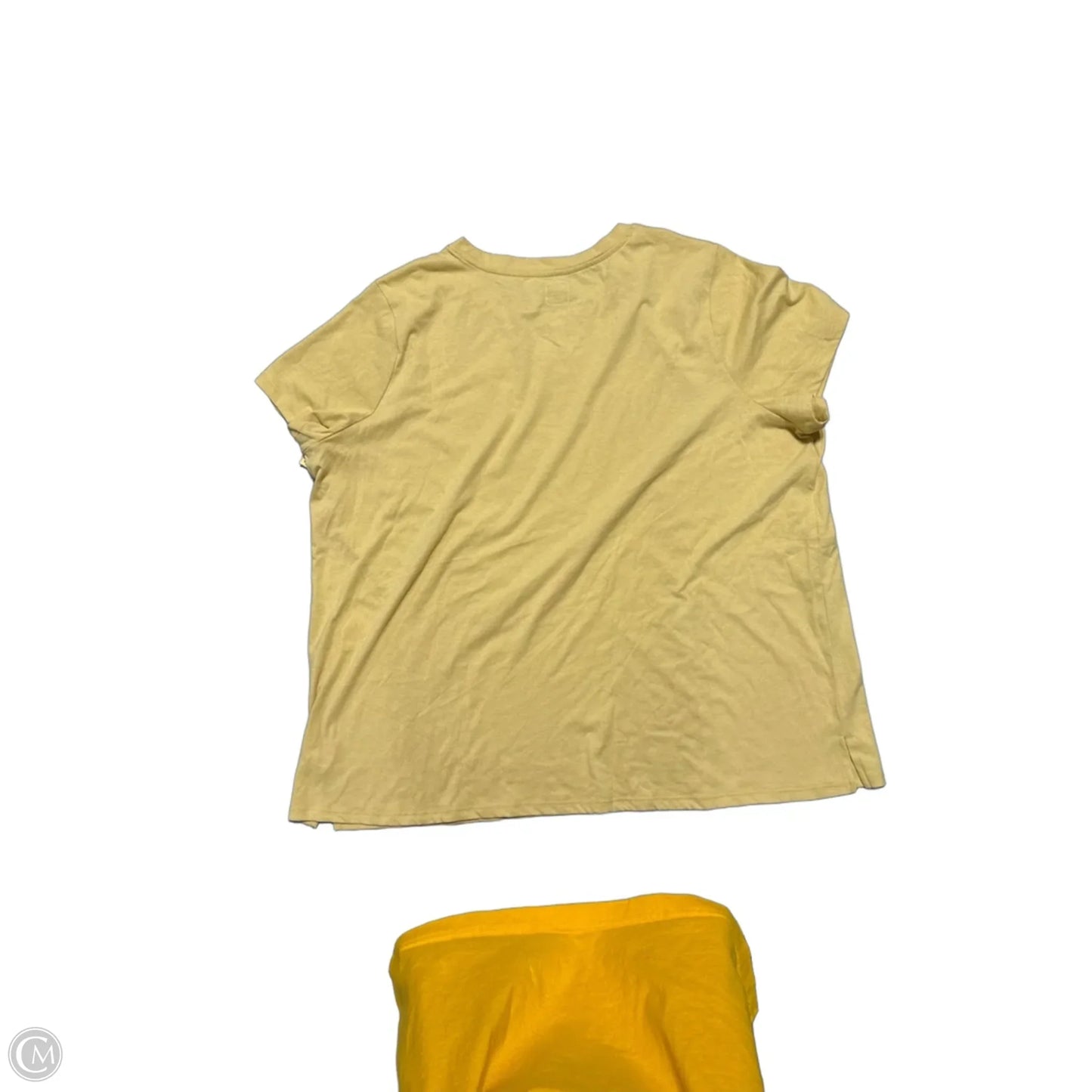 Top Short Sleeve By Maurices In Yellow, Size: 2x