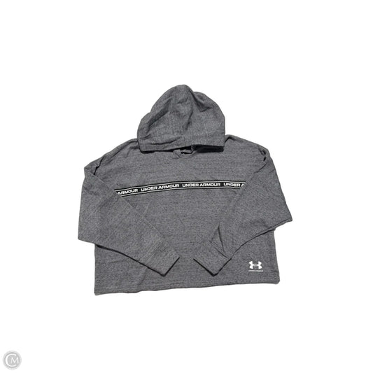 Top Long Sleeve By Under Armour In Grey, Size: 1x