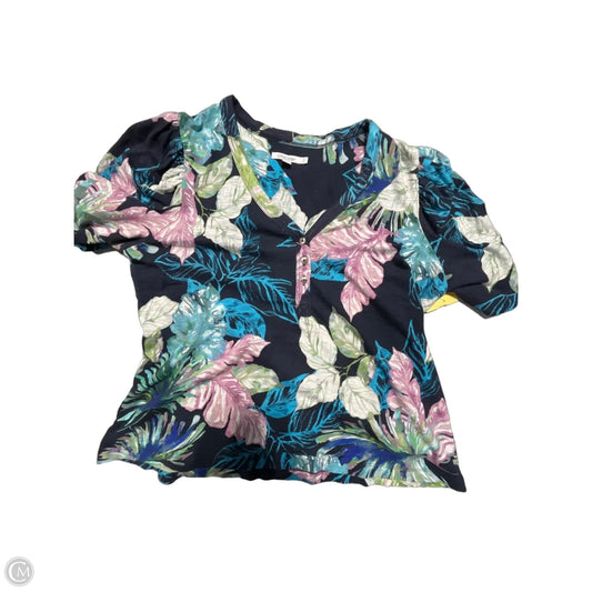 Top Short Sleeve By Chicos In Multi-colored, Size: L