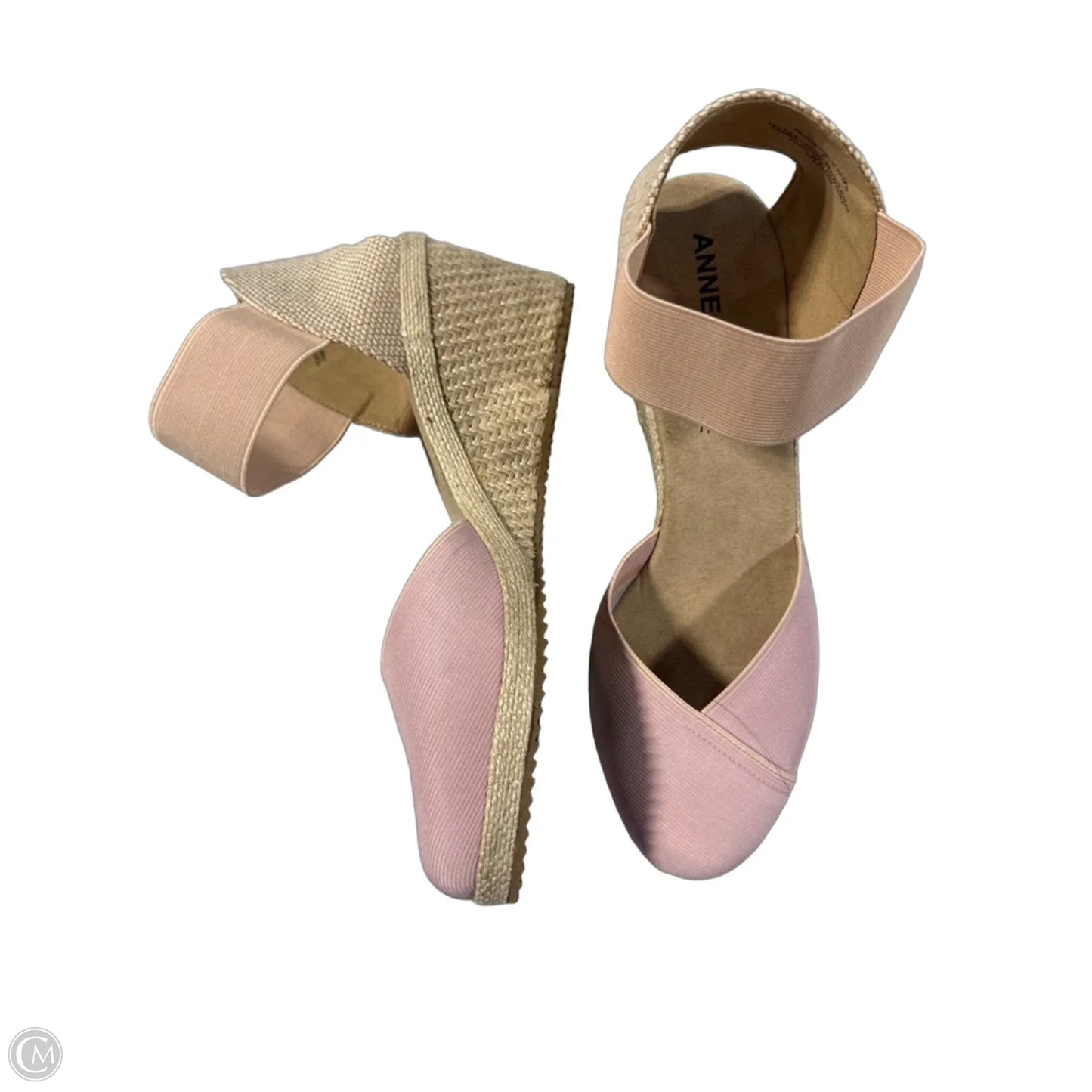 Shoes Heels Wedge By Anne Klein In Pink, Size: 9