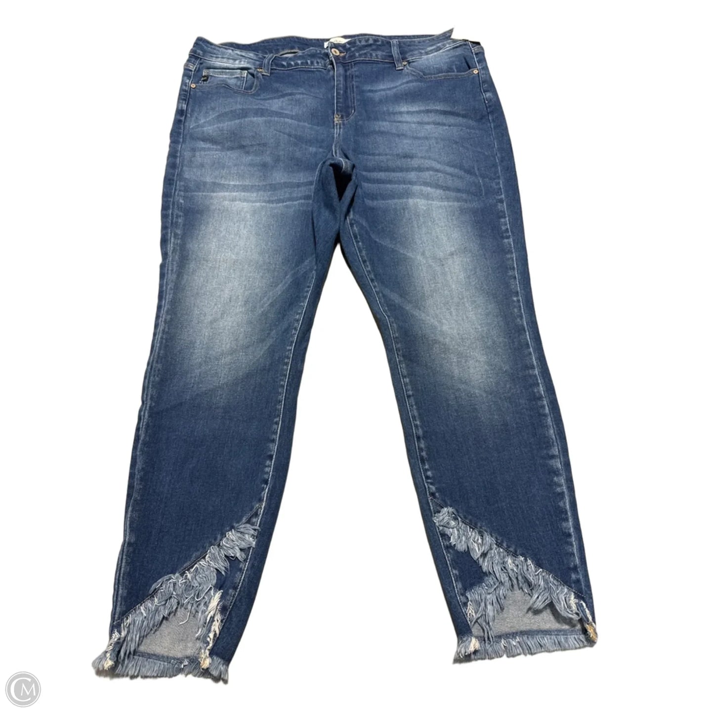 Jeans Straight By Kancan In Blue Denim, Size: 22